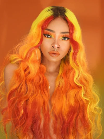 Haruko Fire—Fiery Ombre Wig